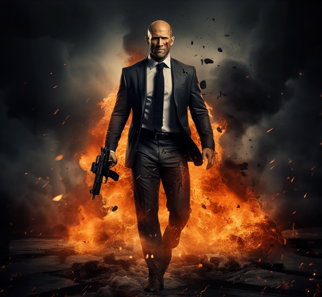ai generated, jason statham, actor, man, film, movie, poster, gun, action, fire, jason statham, jason statham, jason statham, jason statham, jason statham, movie
